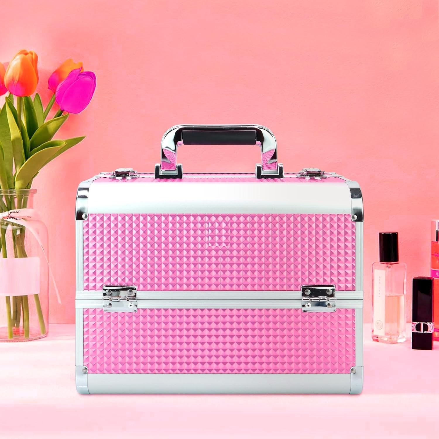 Scalping Women Girls Vanity Kit Bag for Bride