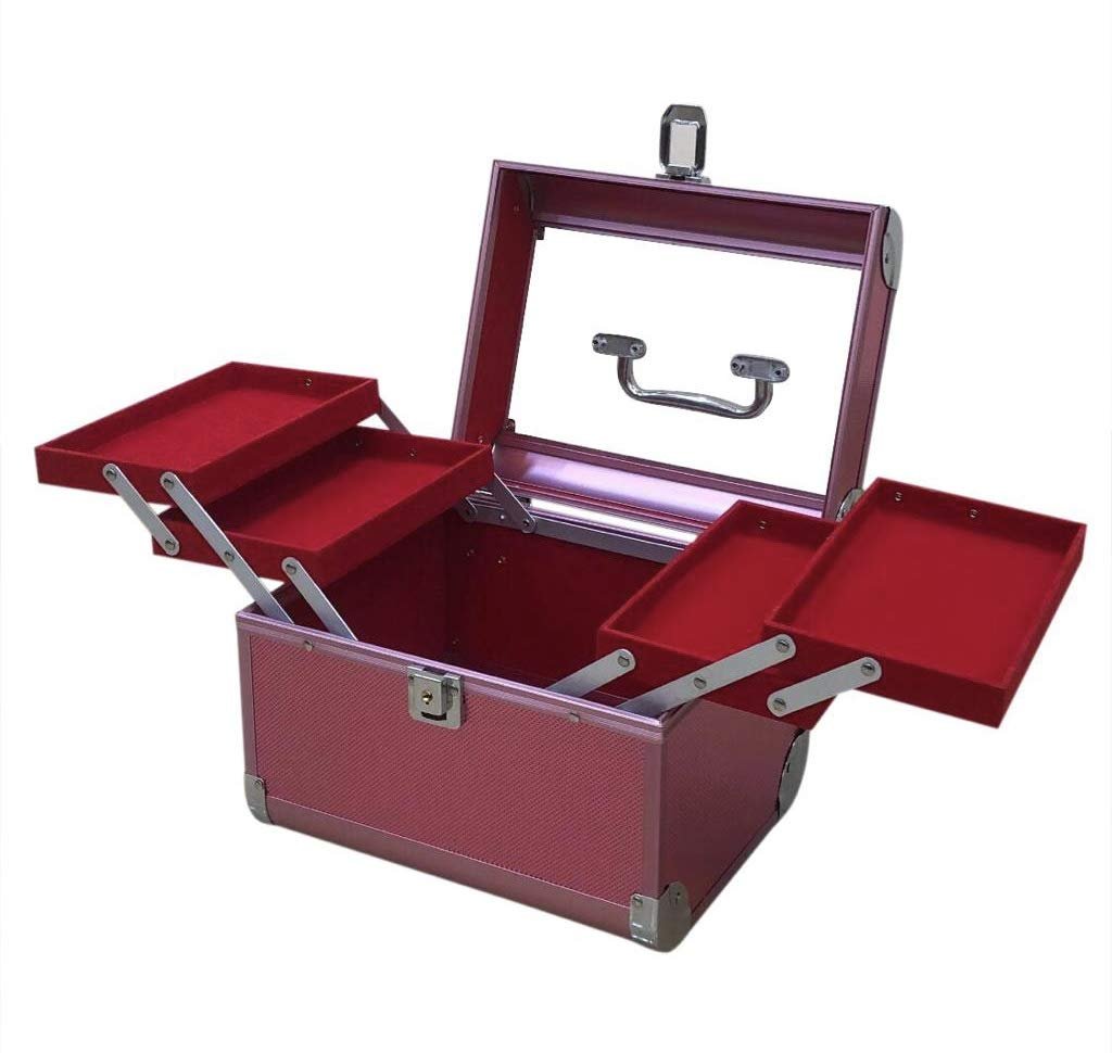 Scalping Beauty Makeup Vanity Box (Rose Pink)